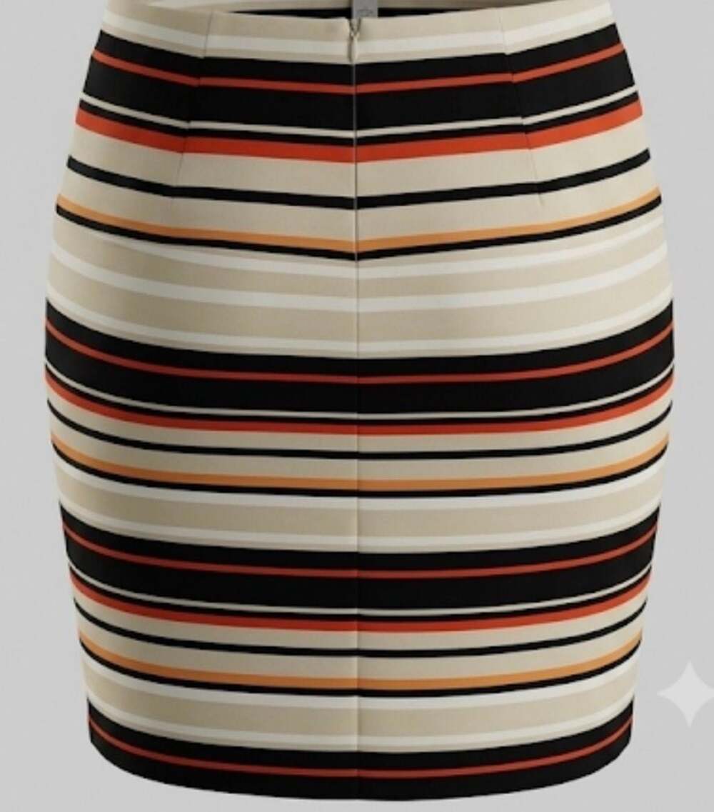 Nine West Women's Striped Ponte Skirt
